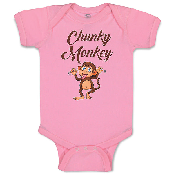 Baby Clothes Chunky Monkey Safari Funny Baby Bodysuits Boy & Girl Cotton