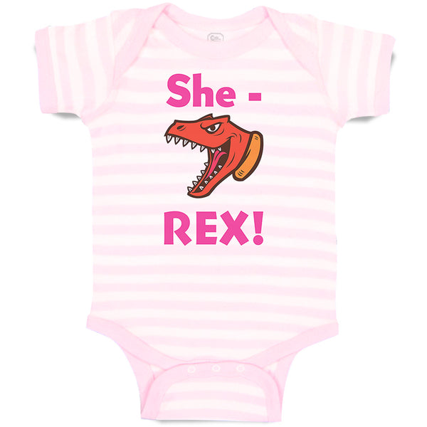 Baby Clothes She Rex Dinosaurus Dino Trex Girl Baby Bodysuits Boy & Girl Cotton