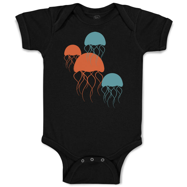 Baby Clothes Jellyfish Ocean Sea Life Funny Baby Bodysuits Boy & Girl Cotton
