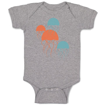 Baby Clothes Jellyfish Ocean Sea Life Funny Baby Bodysuits Boy & Girl Cotton