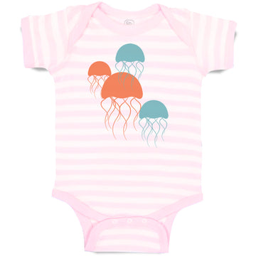 Baby Clothes Jellyfish Ocean Sea Life Funny Baby Bodysuits Boy & Girl Cotton