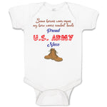 Baby Clothes Heroes Wear Capes, My Combat Boots Proud U.S Army Niece Cotton