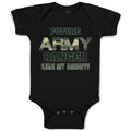 Baby Clothes Future Army Ranger like My Daddy Military Baby Bodysuits Cotton