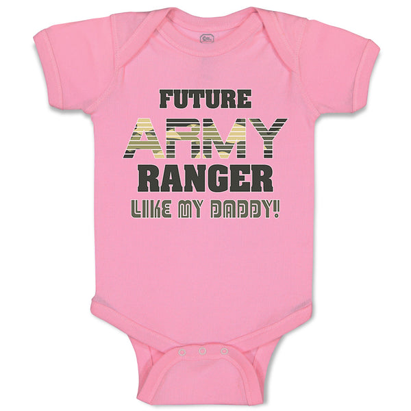 Baby Clothes Future Army Ranger like My Daddy Military Baby Bodysuits Cotton