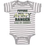 Baby Clothes Future Army Ranger like My Daddy Military Baby Bodysuits Cotton