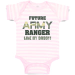 Baby Clothes Future Army Ranger like My Daddy Military Baby Bodysuits Cotton