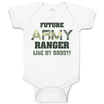 Baby Clothes Future Army Ranger like My Daddy Military Baby Bodysuits Cotton