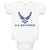 Baby Clothes U.S Air Force Baby Bodysuits Boy & Girl Newborn Clothes Cotton