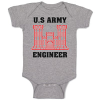 Baby Clothes U.S Army Engineer Baby Bodysuits Boy & Girl Newborn Clothes Cotton