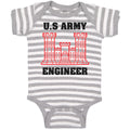 Baby Clothes U.S Army Engineer Baby Bodysuits Boy & Girl Newborn Clothes Cotton