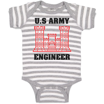 Baby Clothes U.S Army Engineer Baby Bodysuits Boy & Girl Newborn Clothes Cotton