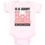 Baby Clothes U.S Army Engineer Baby Bodysuits Boy & Girl Newborn Clothes Cotton