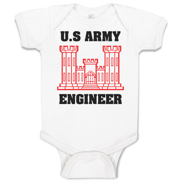 Baby Clothes U.S Army Engineer Baby Bodysuits Boy & Girl Newborn Clothes Cotton