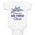 Baby Clothes Proud of My Air Force Uncle Baby Bodysuits Boy & Girl Cotton