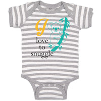 Baby Clothes I Love to Snuggle Koala Baby Bodysuits Boy & Girl Cotton