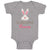 Baby Clothes Cutest Little Bunny Easter Baby Bodysuits Boy & Girl Cotton