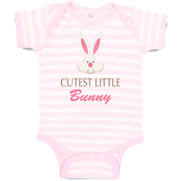 Baby Clothes Cutest Little Bunny Easter Baby Bodysuits Boy & Girl Cotton