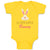 Baby Clothes Cutest Little Bunny Easter Baby Bodysuits Boy & Girl Cotton