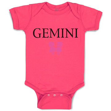 Baby Clothes Gemini Zodiac Baby Bodysuits Boy & Girl Newborn Clothes Cotton