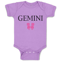 Baby Clothes Gemini Zodiac Baby Bodysuits Boy & Girl Newborn Clothes Cotton