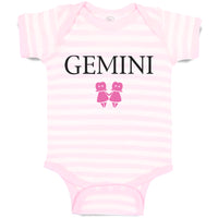 Baby Clothes Gemini Zodiac Baby Bodysuits Boy & Girl Newborn Clothes Cotton