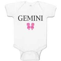 Baby Clothes Gemini Zodiac Baby Bodysuits Boy & Girl Newborn Clothes Cotton