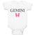 Baby Clothes Gemini Zodiac Baby Bodysuits Boy & Girl Newborn Clothes Cotton