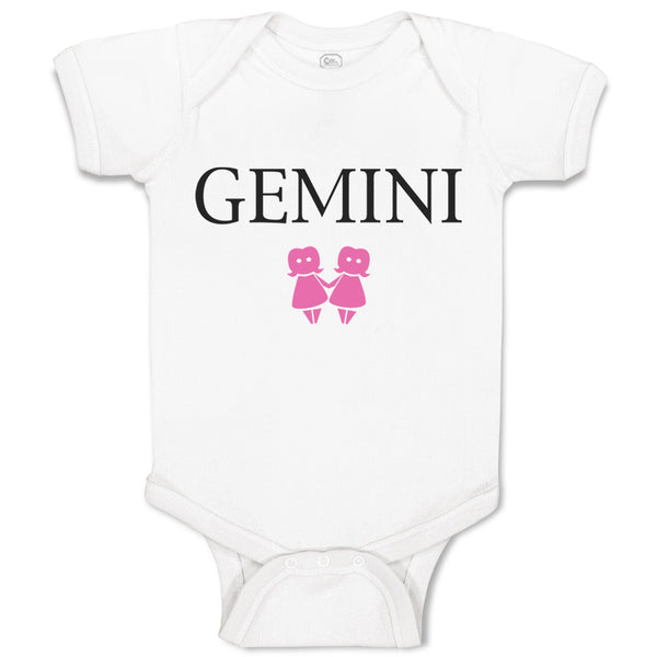 Baby Clothes Gemini Zodiac Baby Bodysuits Boy & Girl Newborn Clothes Cotton