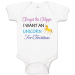 Baby Clothes Forget Hippo I Want A Unicorn Christmas Xmas Christmas Xmas Santa