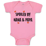 Baby Clothes Spoiled by Nana & Papa Grandparents Baby Bodysuits Cotton