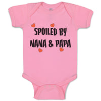 Baby Clothes Spoiled by Nana & Papa Grandparents Baby Bodysuits Cotton