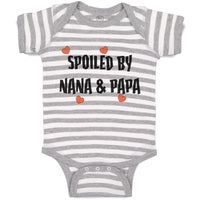 Baby Clothes Spoiled by Nana & Papa Grandparents Baby Bodysuits Cotton