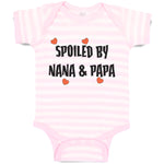 Baby Clothes Spoiled by Nana & Papa Grandparents Baby Bodysuits Cotton