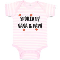 Baby Clothes Spoiled by Nana & Papa Grandparents Baby Bodysuits Cotton