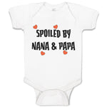 Baby Clothes Spoiled by Nana & Papa Grandparents Baby Bodysuits Cotton