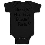 Baby Clothes Breaking' Hearts Blasting Farts Humor Funny Baby Bodysuits Cotton