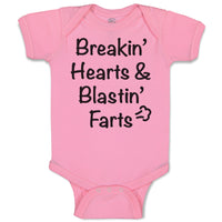 Baby Clothes Breaking' Hearts Blasting Farts Humor Funny Baby Bodysuits Cotton