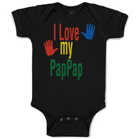 Baby Clothes I Love My Pap Pap Grandpa Grandfather Baby Bodysuits Cotton