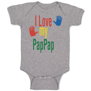 Baby Clothes I Love My Pap Pap Grandpa Grandfather Baby Bodysuits Cotton