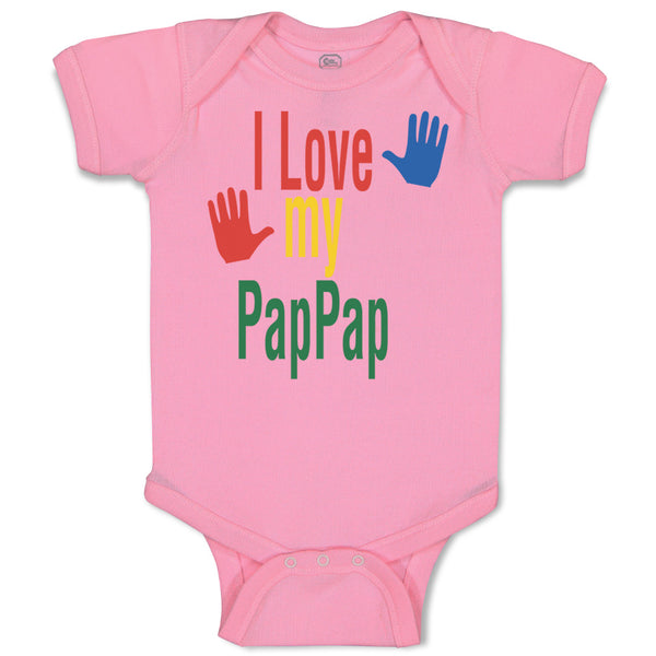 Baby Clothes I Love My Pap Pap Grandpa Grandfather Baby Bodysuits Cotton