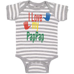 Baby Clothes I Love My Pap Pap Grandpa Grandfather Baby Bodysuits Cotton