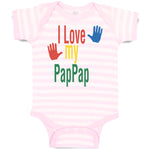 Baby Clothes I Love My Pap Pap Grandpa Grandfather Baby Bodysuits Cotton