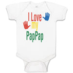 Baby Clothes I Love My Pap Pap Grandpa Grandfather Baby Bodysuits Cotton