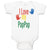 Baby Clothes I Love My Pap Pap Grandpa Grandfather Baby Bodysuits Cotton