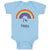 Baby Clothes I'M Happy Rainbow Funny Humor Baby Bodysuits Boy & Girl Cotton