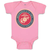 Baby Clothes Department Navy Us Marine Corp Baby Bodysuits Boy & Girl Cotton