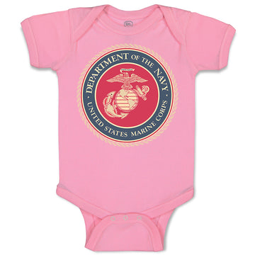 Baby Clothes Department Navy Us Marine Corp Baby Bodysuits Boy & Girl Cotton