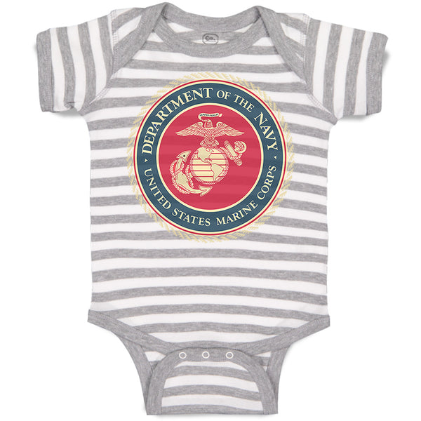 Baby Clothes Department Navy Us Marine Corp Baby Bodysuits Boy & Girl Cotton