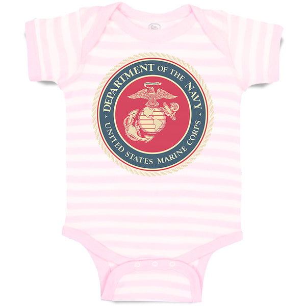 Baby Clothes Department Navy Us Marine Corp Baby Bodysuits Boy & Girl Cotton