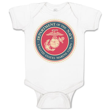 Baby Clothes Department Navy Us Marine Corp Baby Bodysuits Boy & Girl Cotton